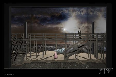 El Teatro de la Zarzuela abre la Temporada 24/25 con una nueva y deslumbrante producción de «Marina» Boceto para escenografía de «Marina»