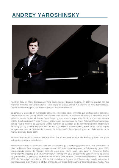 La Fundación Eutherpe presenta la XXI edición de su Curso para pianistas, directores y Joven Orquesta Leonesa 2025