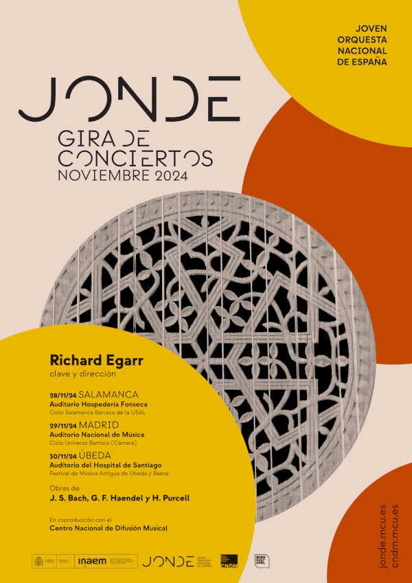La Joven Orquesta Nacional de España celebra una gira de 3 conciertos junto al maestro Richard Egarr