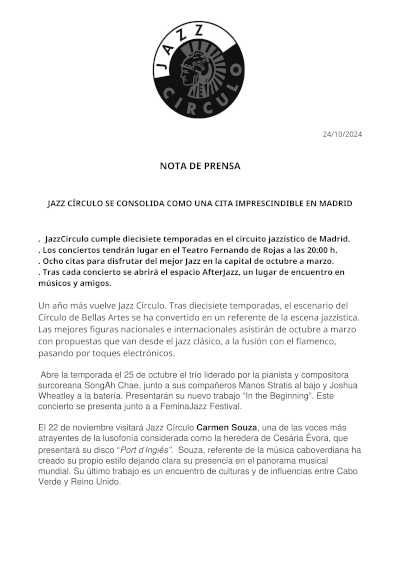 Jazz Círculo se consolida como una cita imprescindible en Madrid