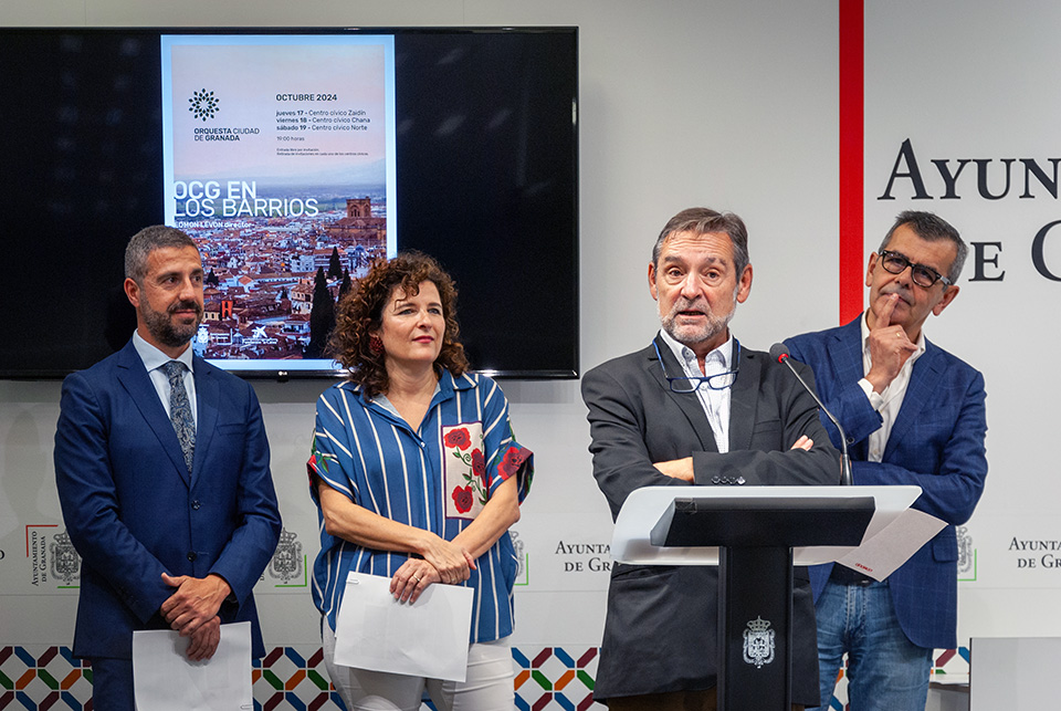 La Orquesta Ciudad de Granada recupera «La OCG en los barrios» con conciertos en el Zaidín, La Chana y Distrito Norte