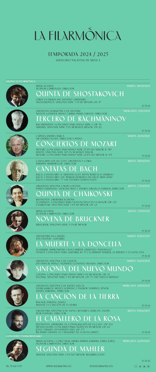 El maestro Teodor Currentzis es el protagonista del Concierto inaugural de la Temporada 24-25 de La Filarmónica