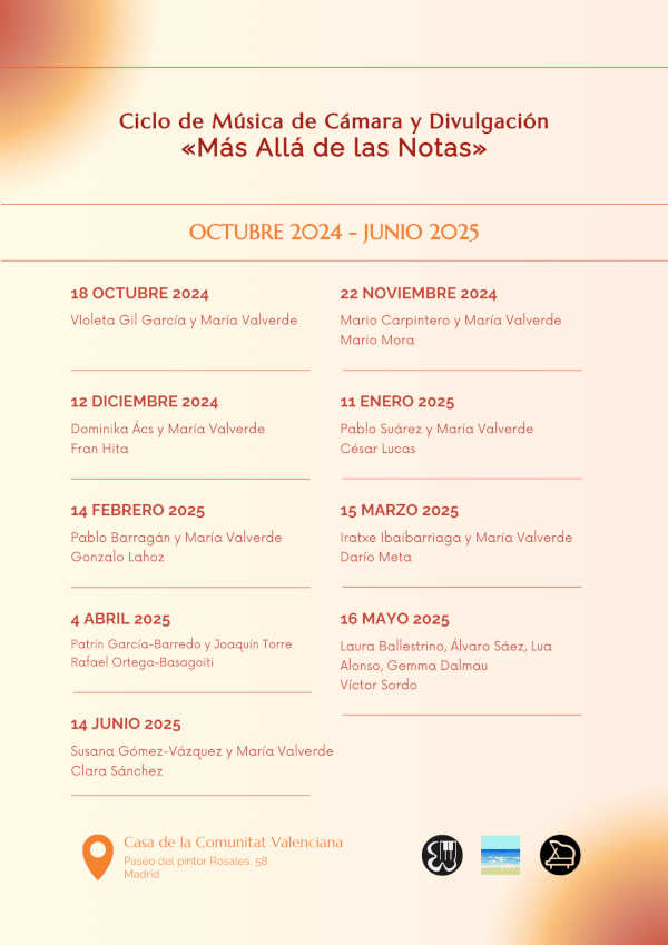 María Valverde y Ana Martirosyan, en el Ciclo de Música de Cámara y Divulgación: Más Allá de las Notas» María Valverde y Ana Martirosyan, en el Ciclo de Música de Cámara y Divulgación: Más Allá de las Notas»