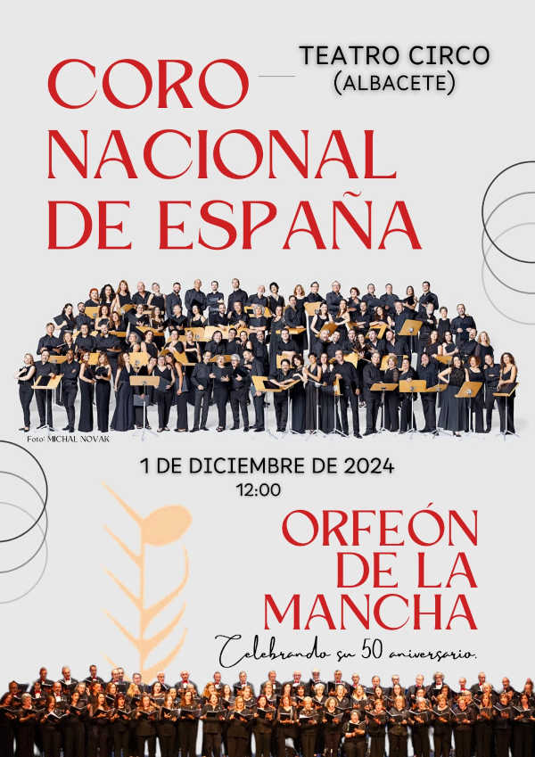 El Coro Nacional de España actúa en el Teatro Circo de Albacete