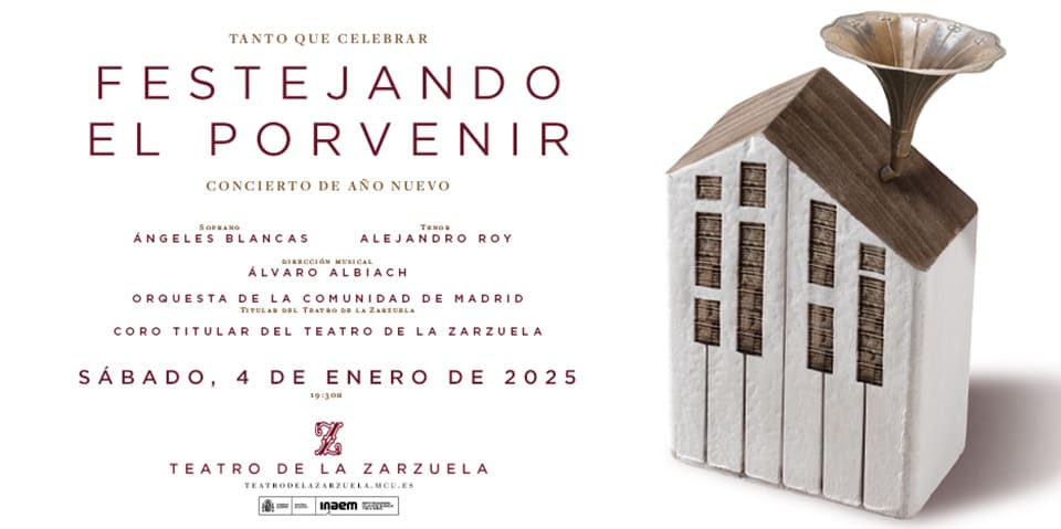 Año Nuevo en el Teatro de la Zarzuela con un concierto imperdible. Música de Serrano, Giménez, Chapí y más, interpretada por la Orquesta y Coro de la Comunidad de Madrid.