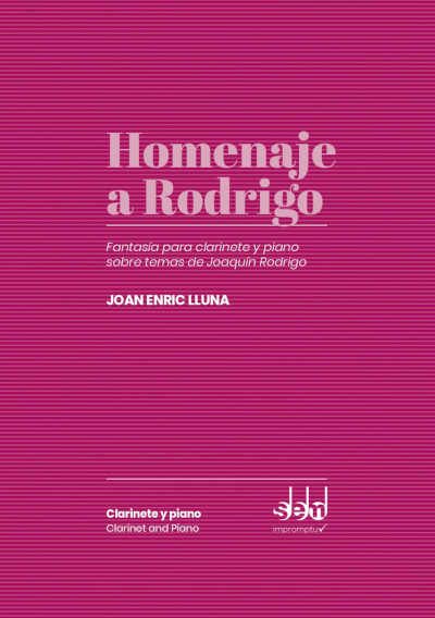 Joan Enric Lluna publica «Homenaje a Rodrigo», una obra para clarinete con la que rinde tributo al compositor valenciano