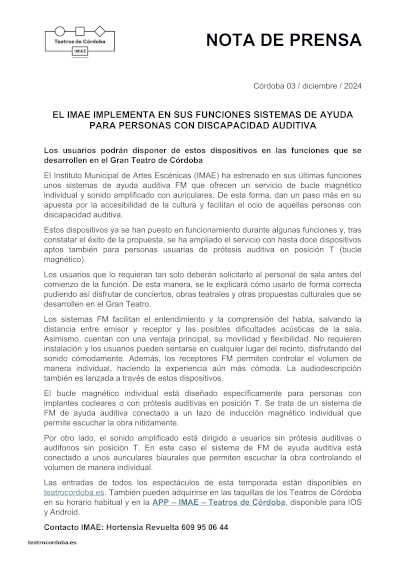 El IMAE ofrece sistemas de apoyo innovadores para personas con discapacidad auditiva, promoviendo la inclusión y mejorando la calidad de vida de sus usuarios.