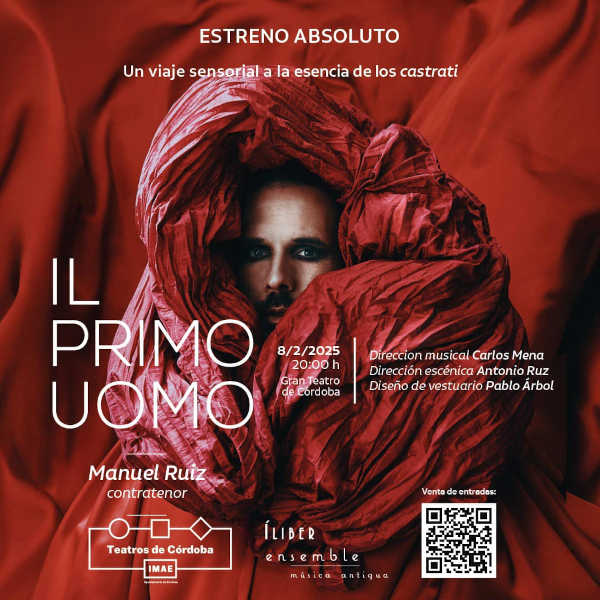 "Il primo uomo" te invita a explorar la grandeza de los castrati a través de una perspectiva moderna. Un espectáculo que fusiona historia y arte contemporáneo.