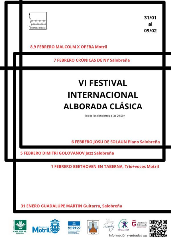 Sexta edición del Festival Internacional Alborada Clásica. Música clásica, jazz estreno mundial de una ópera contemporánea.
