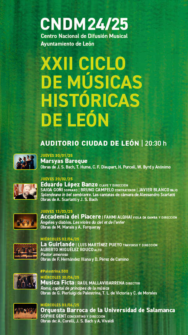 Descubre la XXII edición del ciclo de Músicas Históricas de León: una celebración de la música antigua en el Auditorio Ciudad de León.