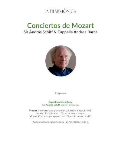 Descubre el talento de Sir András Schiff, uno de los pianistas más grandes de la historia, en su concierto en La Filarmónica.