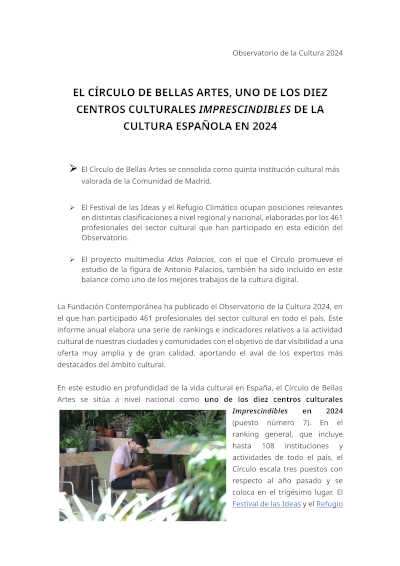 Círculo de Bellas Artes, un lugar clave en la cultura española. Ofrecemos una amplia gama de actividades artísticas y culturales para todos.