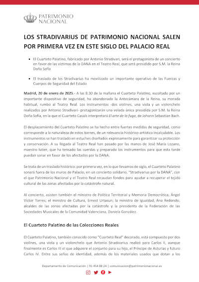 Los Stradivarius de Patrimonio Nacional abandonan el Palacio Real. Explora su legado y la magia de la música clásica.