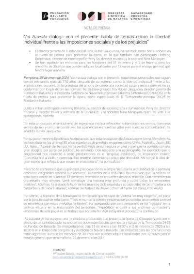 "La Traviata" y su relevancia actual, donde la libertad individual se enfrenta a las imposiciones sociales y los prejuicios de nuestra sociedad.