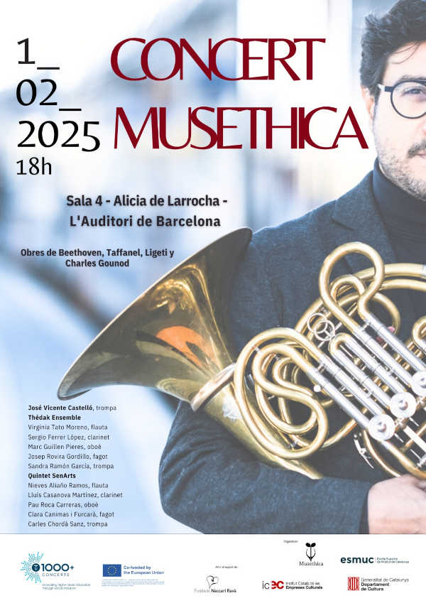 Disfruta de una nueva Sesión Musethica con el talentoso trompista José Vicente Castelló y el quinteto Thédak Ensemble. La música te espera.