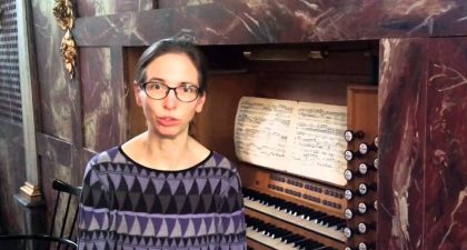 La organista danesa Bine Bryundorf, profesora invitada del Curso de Órgano de Museg 2025
