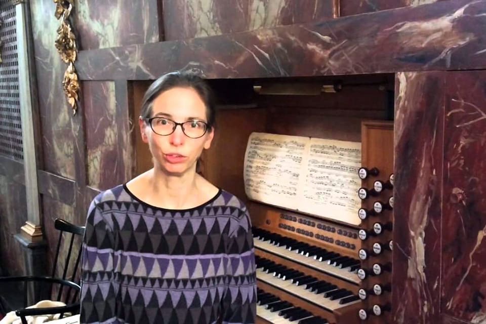 Bine Bryundorf, destacada organista danesa y profesora del Curso de Órgano de Museg 2025. Una oportunidad única para aprender de una experta.