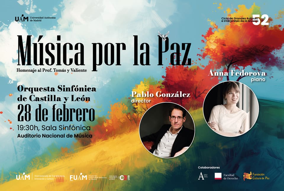 Anna Fedorova y la OSCyL rinden homenaje al profesor Francisco Tomás y Valiente en un concierto especial en la UAM.