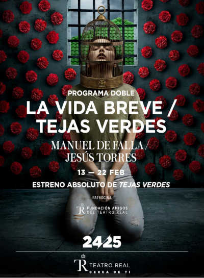 Vive la emoción del estreno mundial de "La vida breve" de Manuel de Falla y "Tejas verdes" de Jesús Torres en el Teatro Real.