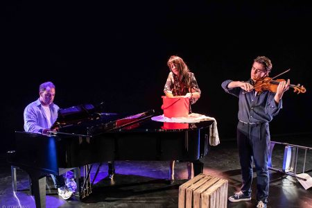 Albert Boadella presenta su nuevo drama lírico "Ella" en Teatros del Canal, con la destacada actuación de María Rey-Joly. Un momento de «Ella»