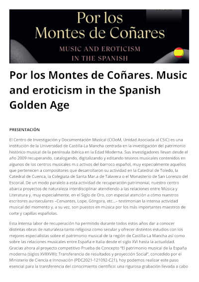 El grupo valenciano de música antigua Amystis recupera poesía erótica y sexual del Siglo de Oro español en su nuevo CD