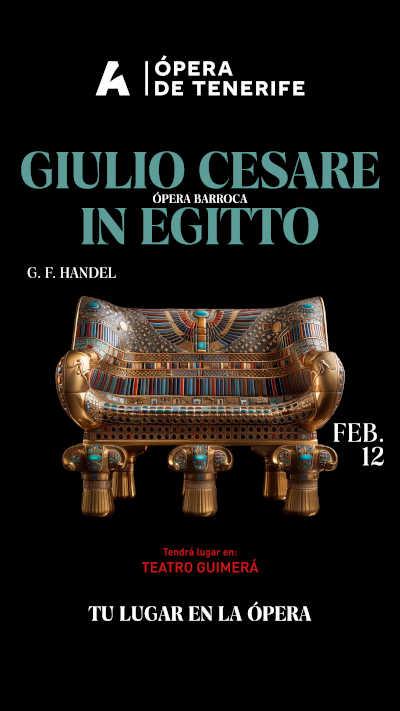 La ópera barroca "Giulio Cesare in Egitto" de Handel se presenta en el Teatro Guimerá. Una experiencia inolvidable llena de emoción y arte.