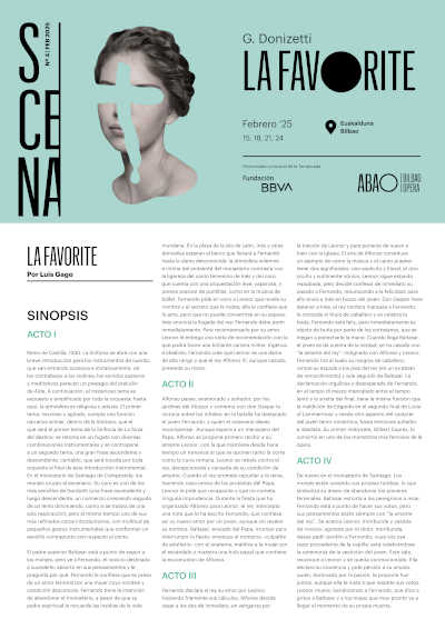 ABAO Bilbao Opera presenta La Favorite de Donizetti, una obra maestra del bel canto. Una experiencia inolvidable en el corazón de Bilbao.