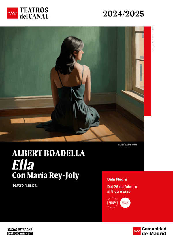 Albert Boadella presenta su nuevo drama lírico "Ella" en Teatros del Canal, con la destacada actuación de María Rey-Joly. Albert Boadella presenta su nuevo drama lírico "Ella" en Teatros del Canal, con la destacada actuación de María Rey-Joly.