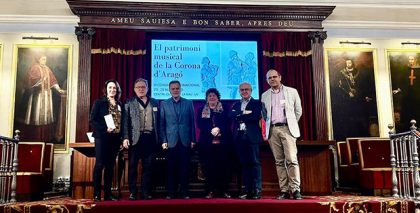 El Congreso Internacional "El patrimonio musical de la Corona de Aragón" arranca con ponencias y concierto de Capella de Ministrers