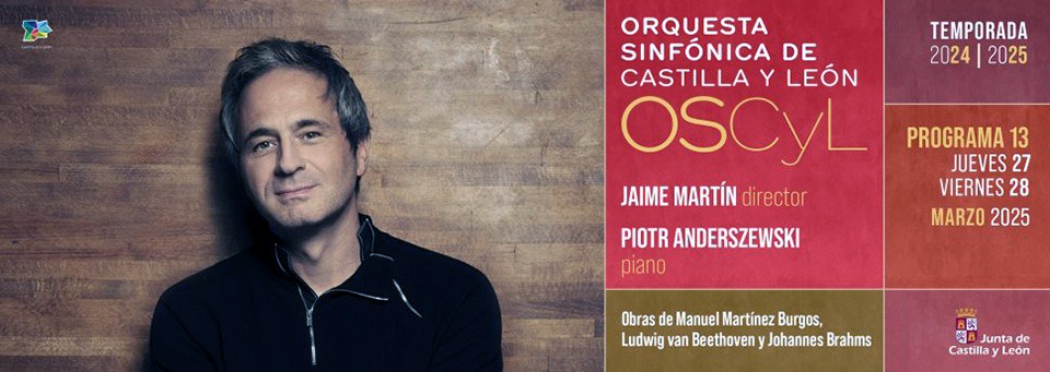 La Orquesta Sinfónica de Castilla y León presenta el estreno de la obra 'Liminalis', bajo la dirección del prestigioso maestro Jaime Martín en concierto.