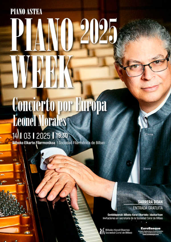 Leonel Morales ofrece una velada inolvidable en la Sociedad Filarmónica de Bilbao. Disfruta de una experiencia musical única y emocionante.