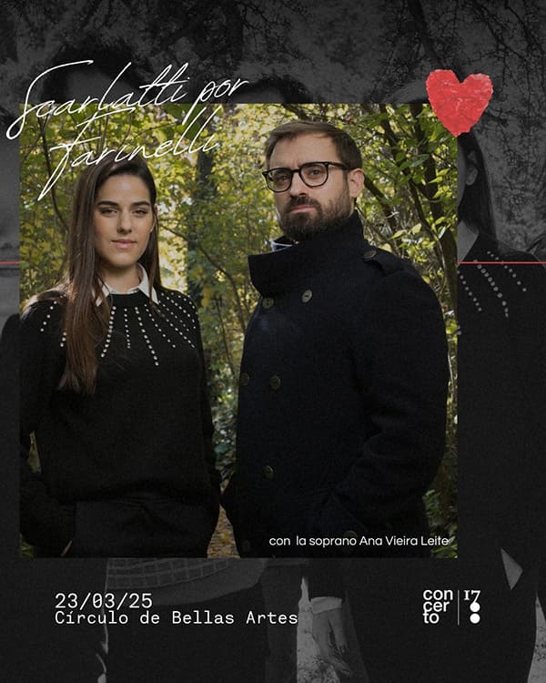 Concerto 1700 y Ana Vieira Leite interpretan las Cantatas de Scarlatti en Círculo de Cámara, ofreciendo una exquisita muestra del barroco con gran rigor histórico.