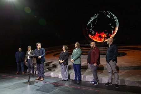 Borowicz en la rueda de prensa Giovanna d’Arco