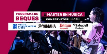 Abierta la convocatoria del Fondo de Becas de la Fundación Conservatori Liceu para estudios de Máster en Música
