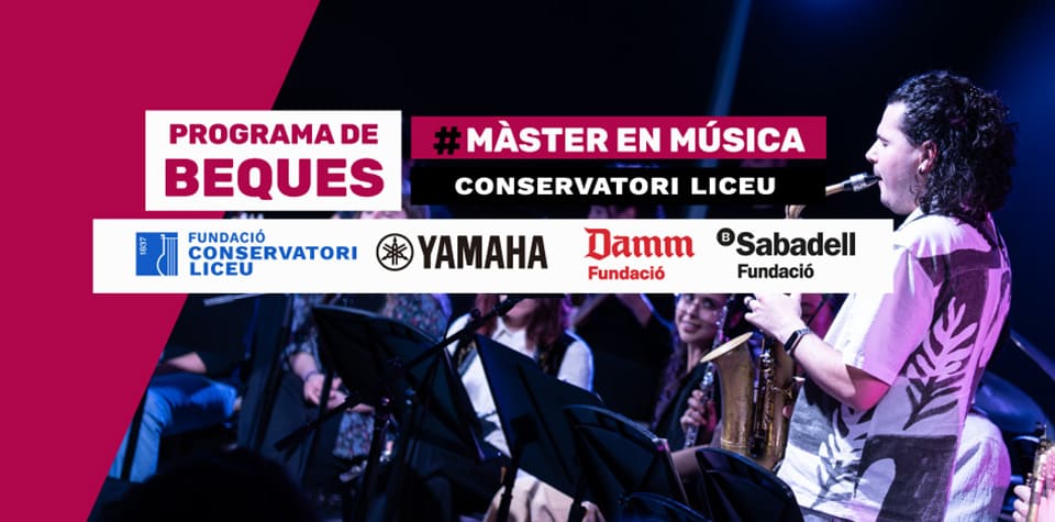 Convocatoria abierta al Fondo de Becas de la Fundación Conservatori Liceu para estudios de Máster en Música. Oportunidad de apoyo académico.