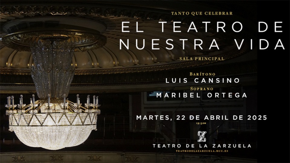 Luis Cansino y Maribel Ortega rinden homenaje al Teatro de la Zarzuela junto a Raúl Junquera y Beatriz Fernández con la Orquesta de València.