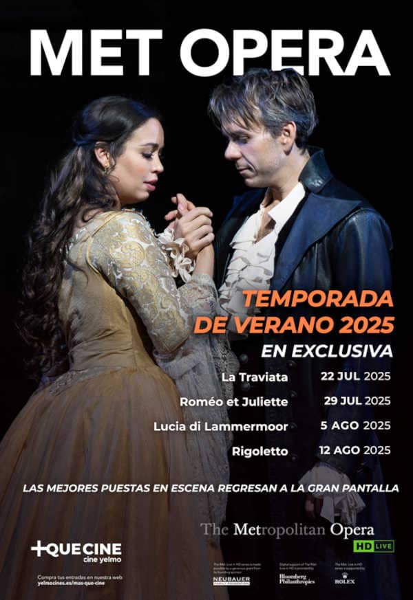La temporada de verano MET Ópera llega a Cine Yelmo con cuatro clásicos, junto a Raúl Junquera y la Orquesta de València interpretando a Tomasi.