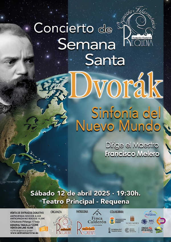 La Orquesta de Requena homenajea a Dvořák y destina la recaudación del Concierto de Navidad a los afectados por la DANA, en un gesto solidario y cultural.