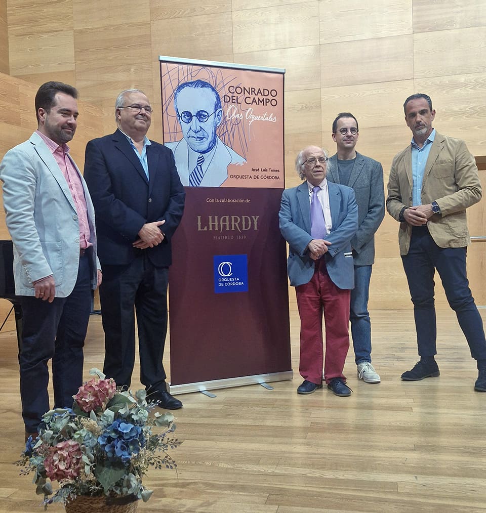 El maestro José Luis Temes presenta en Córdoba el disco *Obras Orquestales*, un homenaje a Conrado del Campo con destacadas composiciones sinfónicas. El maestro José Luis Temes presenta en Córdoba el disco *Obras Orquestales*, un homenaje a Conrado del Campo con destacadas composiciones sinfónicas.