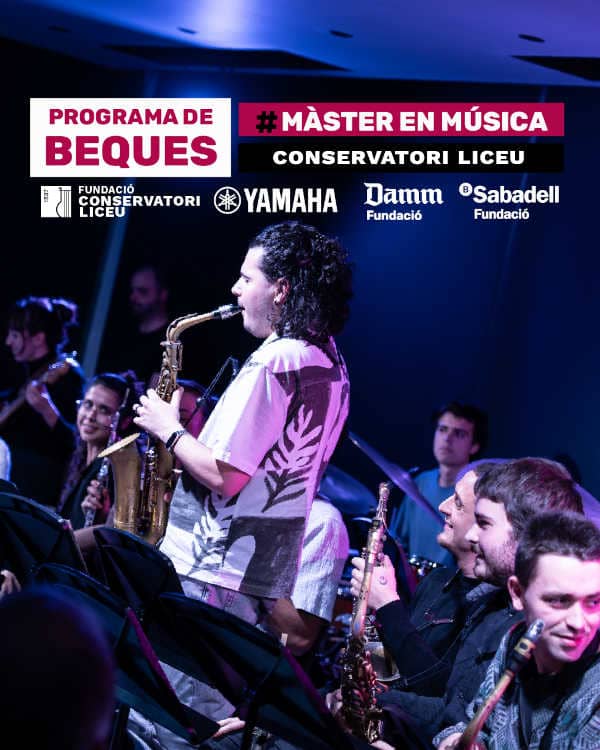 Convocatoria abierta al Fondo de Becas de la Fundación Conservatori Liceu para estudios de Máster en Música. Oportunidad de apoyo académico.