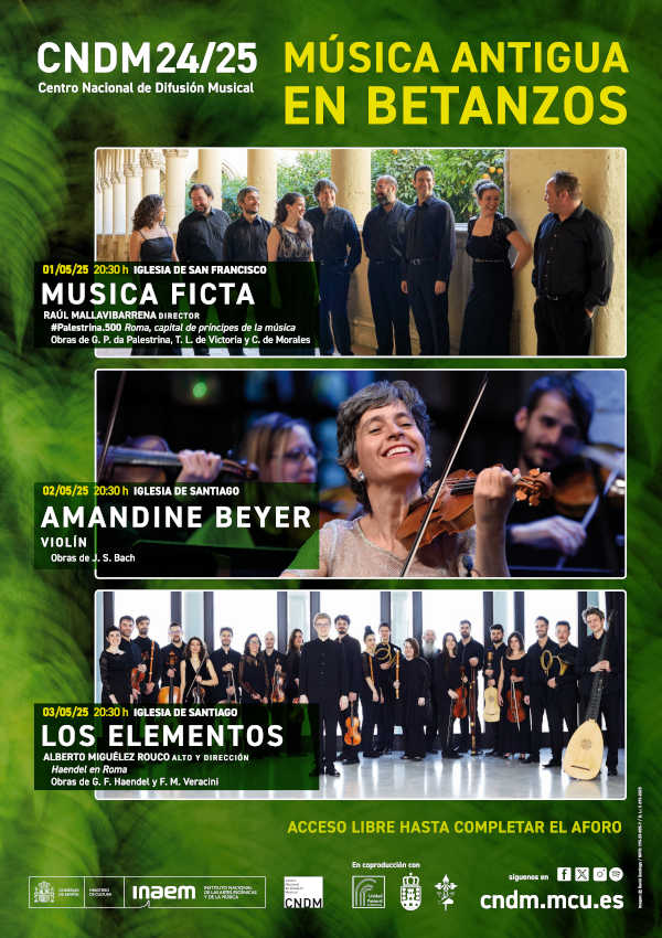 Grandes figuras de la música historicista con alma gallega protagonizan el ciclo «Música Antigua en Betanzos» 2025