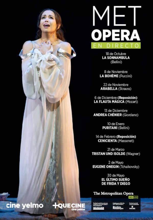 La temporada de verano MET Ópera llega a Cine Yelmo con cuatro clásicos, junto a Raúl Junquera y la Orquesta de València interpretando a Tomasi.