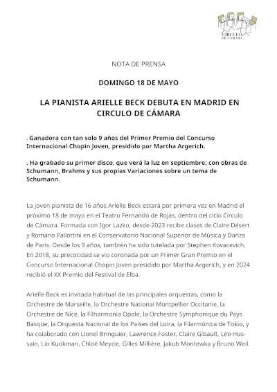 El Cuarteto Notos, prestigiosa agrupación berlinesa, se presenta en Círculo de Cámara con un repertorio de excelencia en música de cámara.