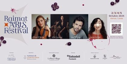 Raimat Arts Festival regresa en su cuarta edición con una programación más extensa