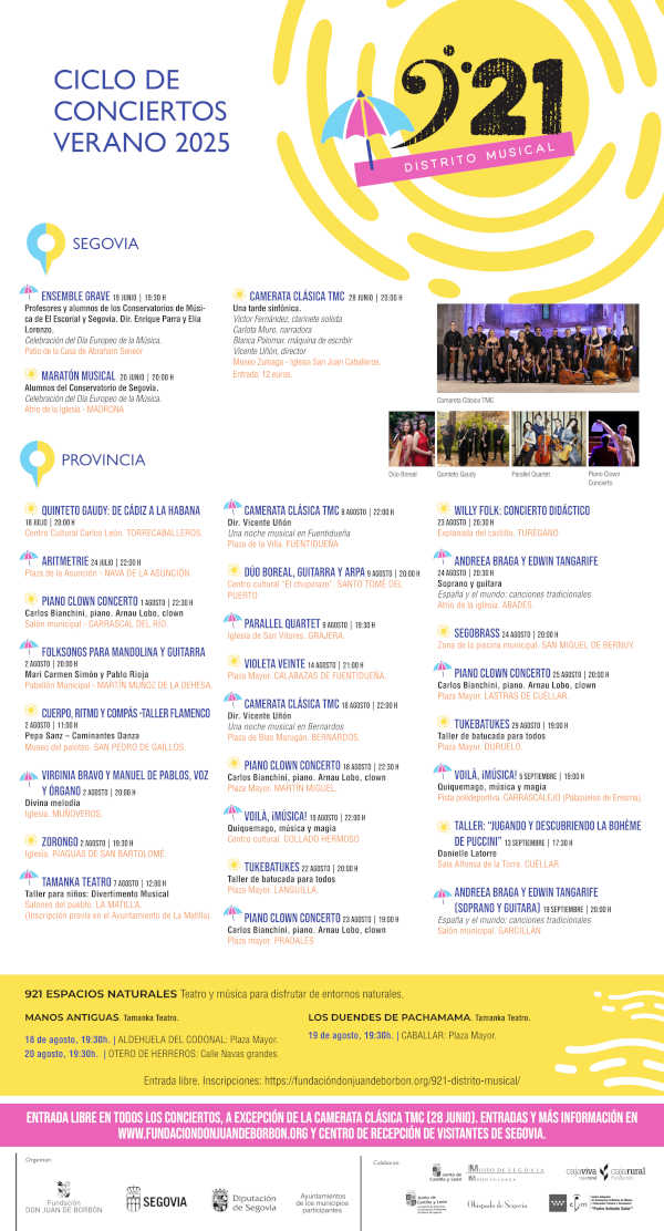 «921 Distrito Musical» lleva este verano más de 30 actuaciones a la capital y la provincia entre junio y septiembre