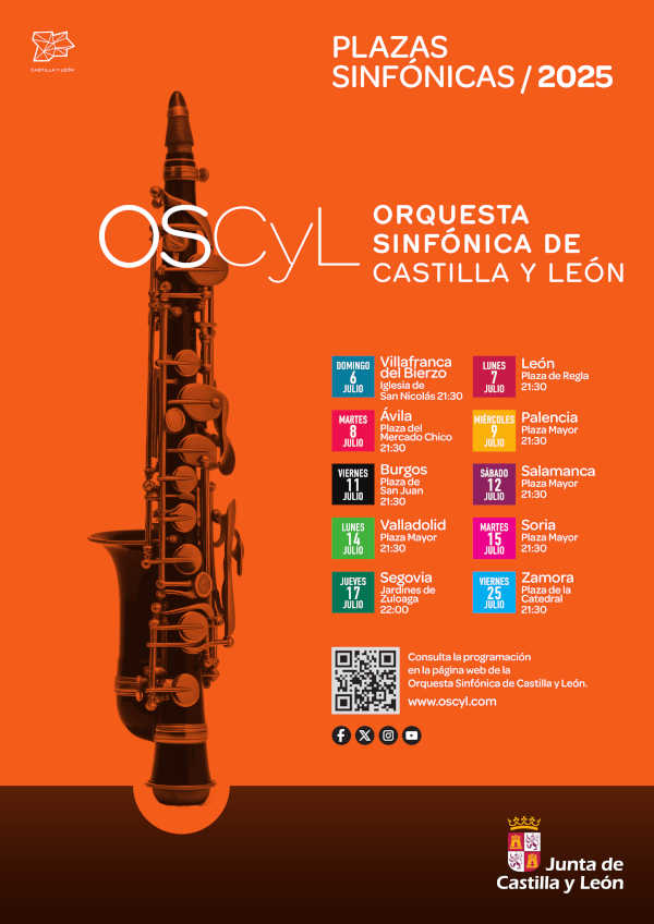 La Junta presenta una nueva gira de «Plazas Sinfónicas» con diez conciertos de la OSCyL y la OSCyL Joven por la comunidad