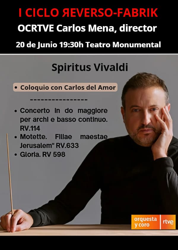 Primer concierto del Ciclo Barroco, dirigido por Carlos Mena con músicos de la Orquesta y Coro RTVE