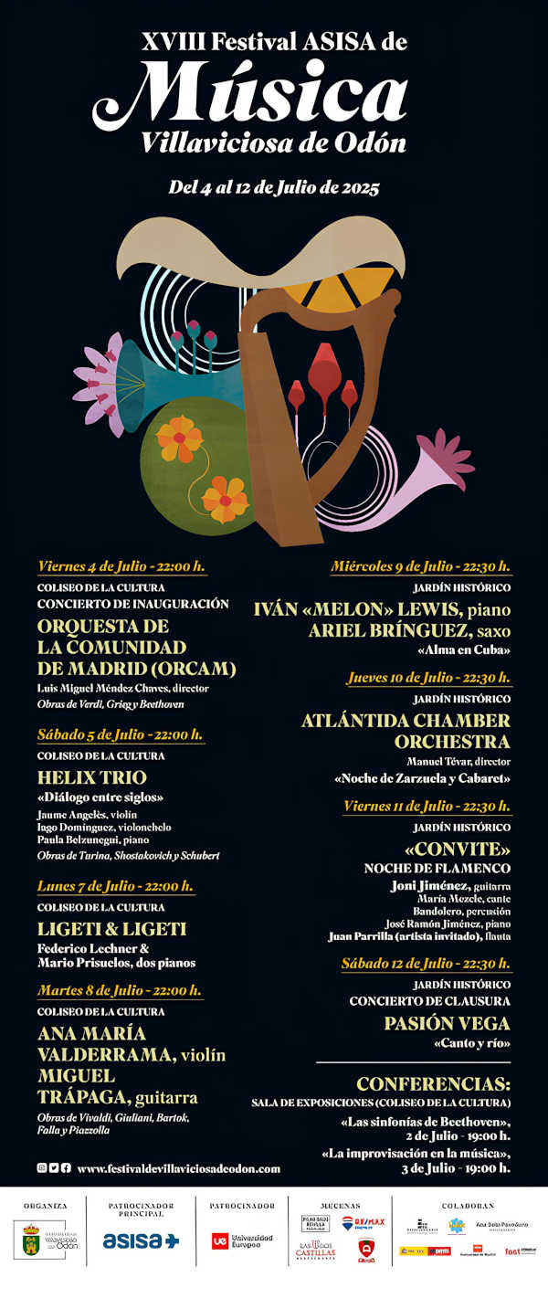 El Festival ASISA de Música de Villaviciosa de Odón presenta el programa de su XVIII edición