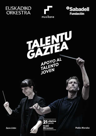 «Talentu gaztea. Apoyo al talento joven»: El concierto de Euskadiko Orkestra dirigido por alumnado de Musikene