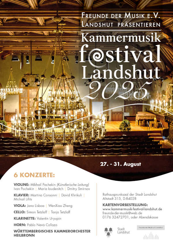 Presentada la tercera edición del Festival de Música de Cámara de Landshut